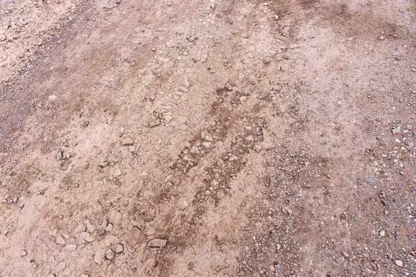 Empty Countryside Gravel Road Closeup — Fotografia de Stock