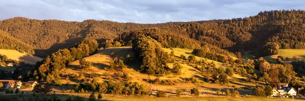 Panorama Tramonto Glottertal Foresta Nera Paesi Bassi — Foto Stock