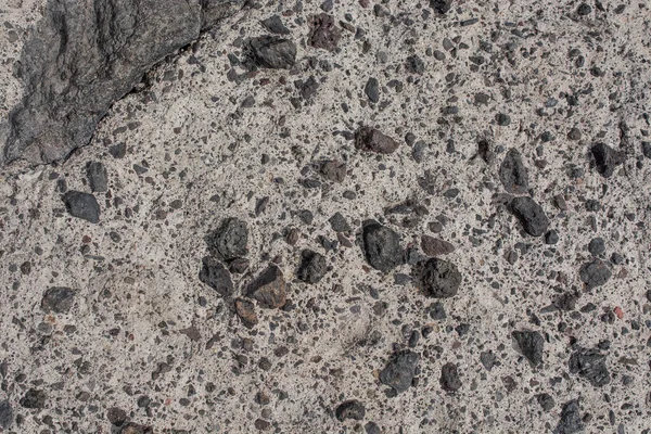 Steinmauer Mit Gemischten Steinen Und Verschiedenen Formen — Stockfoto