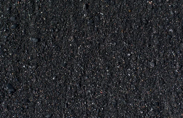 Close Picture Vulcanic Black Sand — Stock Photo, Image