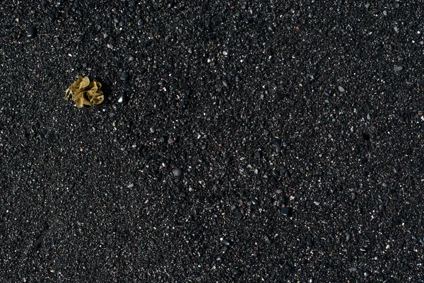 Крупный План Вулканического Черного Песка — стоковое фото
