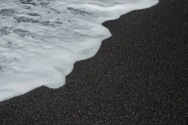 Close Picture Vulcanic Black Sand — Stock Photo, Image