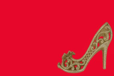 yüksek topuk üzerinde cinsel Altın Ayakkabı.