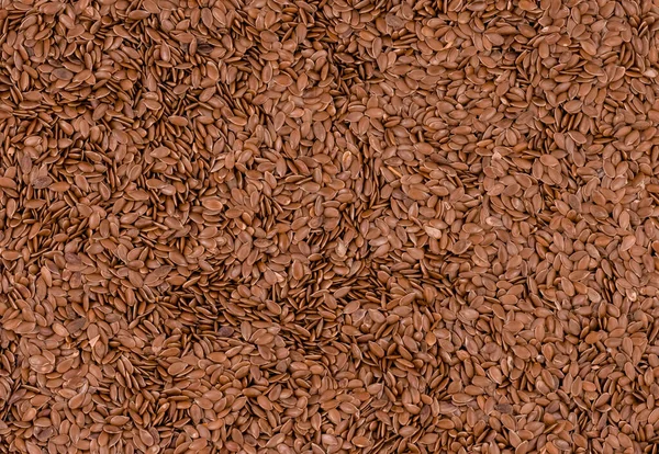 Close Brown Linseed Background — Zdjęcie stockowe