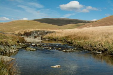 Birleşik Krallık 'taki Snowdonia Ulusal Parkı' nda dağ bulutları