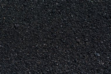 Volkanik siyah kumun yakın plan resmi. 