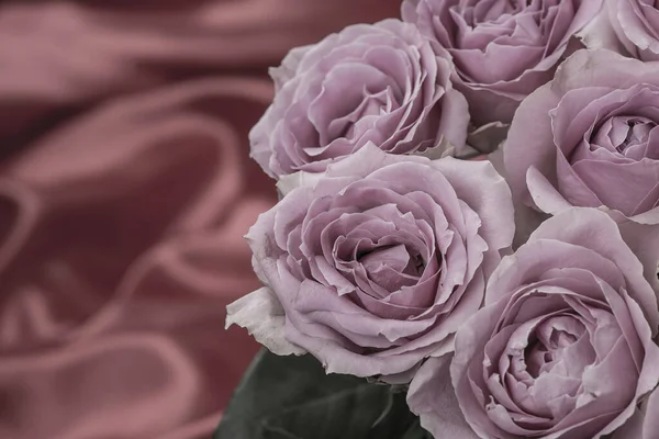 Güzel taze güllerle dolu tebrik kartı ve kopyalama alanı.