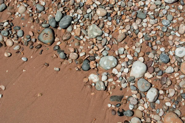 Red Sandstones Ladram Bay English Channel Coast — Stock Photo, Image