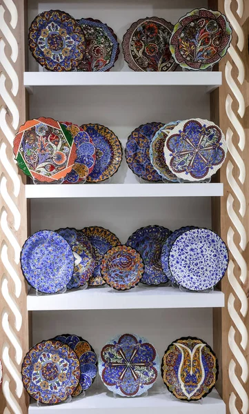 Ceramica Turca Nel Negozio Souvenir Turchia — Foto Stock