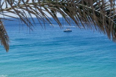 beach in Playa del Matorral in Morro Jable, Canary Island Fuerte