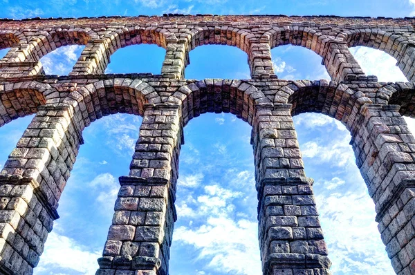Aquädukt von Segovia. Spanien. — Stockfoto