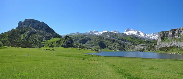 Covadonga tavak. Spanyolország — Stockfoto