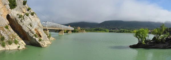 Gallego rivier moeras. Murillo de gallego. Spanje. — Stockfoto