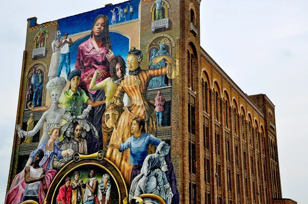 Pintura mural. Filadelfia. Pennsylvania. Estados Unidos . Fotos de stock