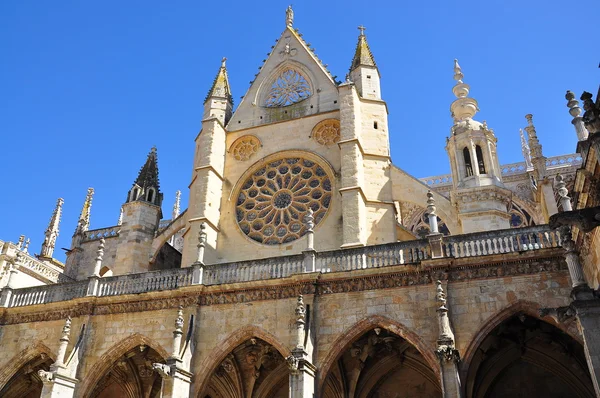 Leon Katedrali. İspanya. — Stok fotoğraf