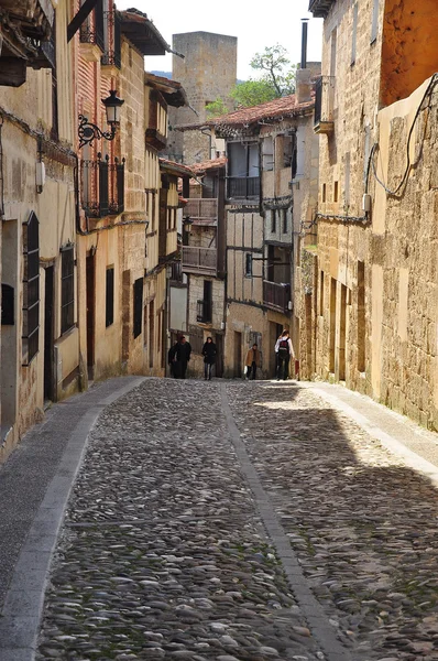 Sokak. Frias. Burgos. İspanya. — Stok fotoğraf
