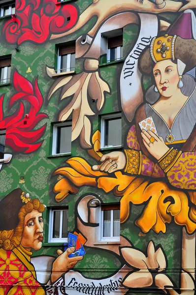 Murale. Vitoria-Gasteiz. Spagna . — Foto Stock