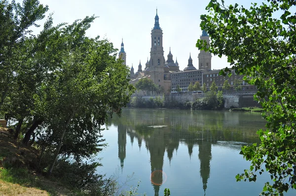 Baziliky del pilar. Zaragoza. Španělsko. — Stock fotografie