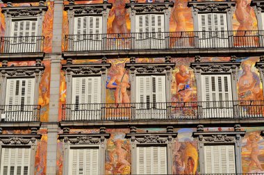 Resim Sergisi. Plaza mayor. Madrid. İspanya.