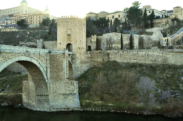 Alcantara brug. Toledo. Spanje. — Stockfoto