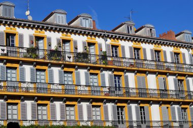 constitucion Meydanı. Donostia. İspanya.