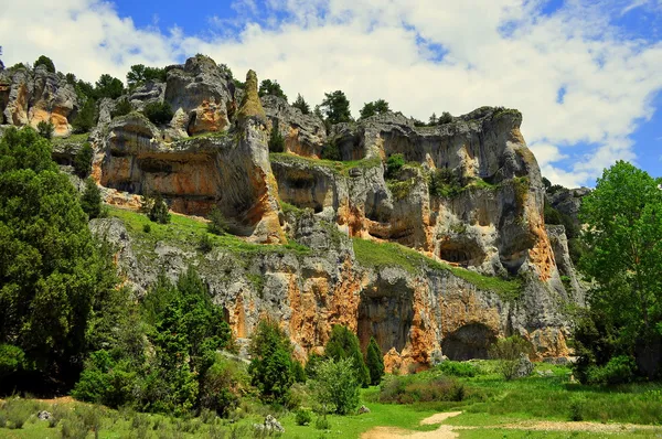 Kanion rzeki Łobos. Soria. Hiszpania. — Zdjęcie stockowe