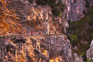Kanyon. Asturias. İspanya.