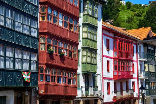 Typische Huizen Van Vissersdorpjes Aan Baskische Kust Deze Gebouwen Behoren — Stockfoto