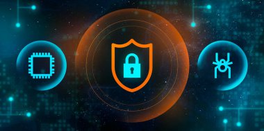 İnternet üzerinden iletilen veriler güvende. Kötü amaçlı yazılım engelleyici. Hackleme saldırısı.