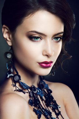 Glamour moda kadın portresi