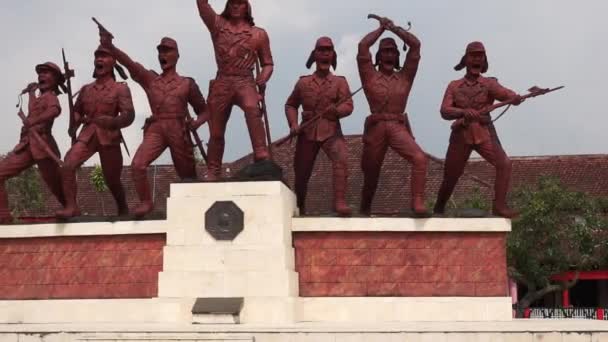 Blitar East Java Indonesia Μαΐου 2021 Μνημείο Peta Σύμβολο Του — Αρχείο Βίντεο