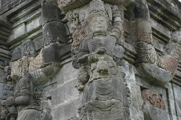 Gesneden Steen Steen Penataran Tempel Panataran Tempel Blitar Oost Java — Stockfoto