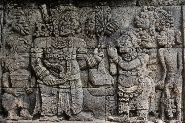 Rzeźbiony Kamień Kamiennej Świątyni Penatarańskiej Świątynia Panatarańska Blitar Jawa Wschodnia — Zdjęcie stockowe
