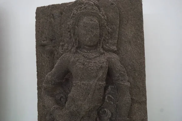 Αρχαίο Άγαλμα Στο Penataran Μουσείο — Φωτογραφία Αρχείου
