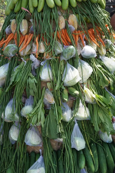 Tumpeng Sayur Κώνο Λαχανικών Στην Τελετή Του Sedekah Bumi Ευχαριστίες — Φωτογραφία Αρχείου