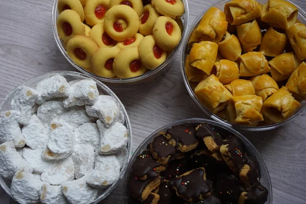Biscoitos Tradicionais Indonésios Com Fundo Natural — Fotografia de Stock