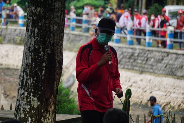 Cerimônia Abertura Gropyok Iwak Gropyok Iwak Significa Festival Pesca Juntos — Fotografia de Stock