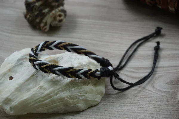 Ethnic Bracelet Handmade Made Rope Bracelet Kind Unisex — 스톡 사진