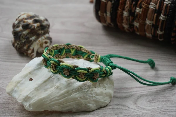 Ethnic Bracelet Handmade Made Rope Bracelet Kind Unisex — 스톡 사진