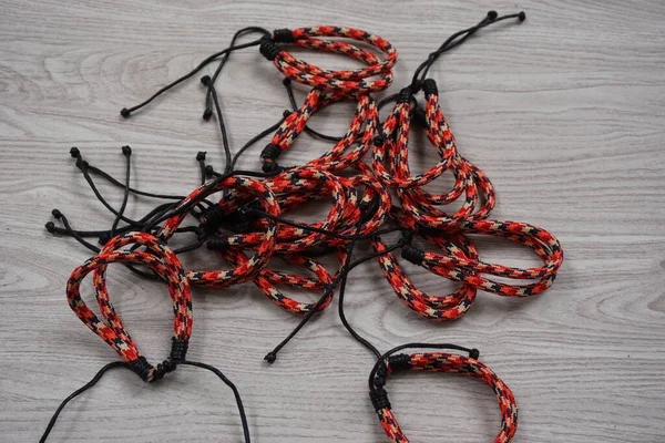 Ethnic Bracelet Handmade Made Rope Bracelet Kind Unisex — Fotografia de Stock