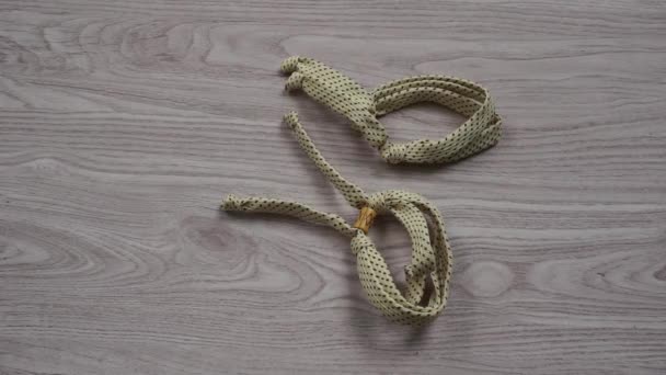 Ethnic Bracelet Handmade Made Rope Bracelet Kind Unisex — стоковое видео