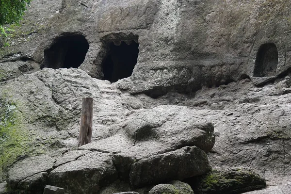 Cueva Selomangleng Una Cueva Con Rastro Histórico Figura Real Kediri — Foto de Stock