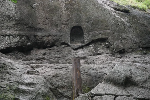 Cueva Selomangleng Una Cueva Con Rastro Histórico Figura Real Kediri —  Fotos de Stock