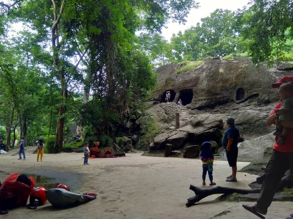 Selomangleng Grotte Est Une Grotte Avec Sentier Historique Figure Royale — Photo