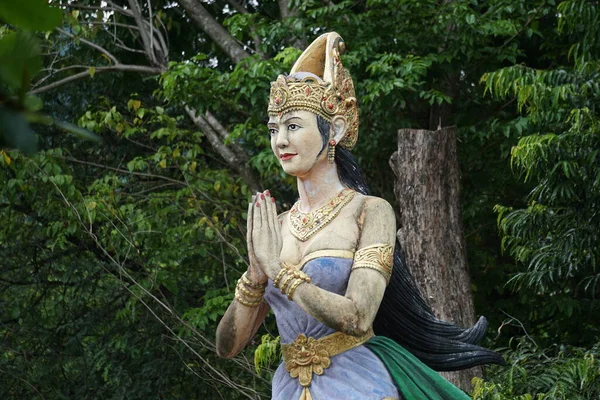 Estatua Diosa Kili Suci Cueva Selomangleng Kili Suci Una Las — Foto de Stock