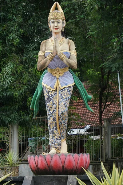 Статуя Богини Кили Сучи Пещере Селомангленг Кили Суци Одна Яванских — стоковое фото
