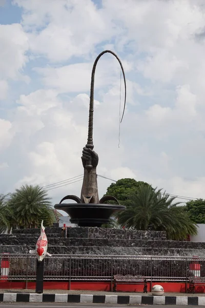 Symbol Parku Bicza Biczowany Ogród Indonezji Taman Pecut Park Położony — Zdjęcie stockowe