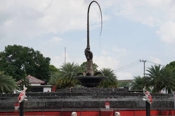 Simbol Whip Park Kebun Cambuk Indonesia Adalah Taman Pecut Taman — Stok Foto