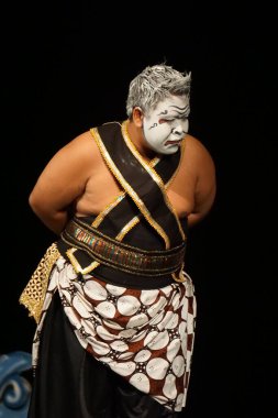 Blitar, Doğu Java, Endonezya - 4 Haziran 2022: Kresnayana Kawedhar hikayesi. Kresnayana Kawedhar, Kresna 'nın Hikayesi demek.