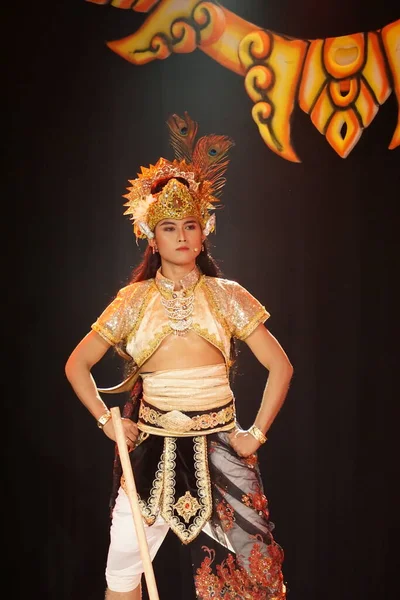 Blitar East Java Indonesia Ιουνίου 2022 Performing Kresnayana Kawedhar Story — Φωτογραφία Αρχείου